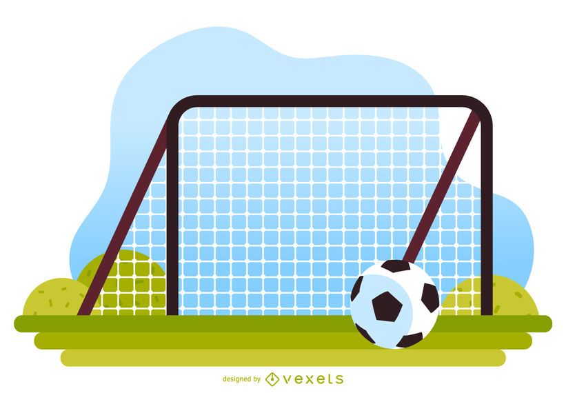 Football kids playground illustration Football kids playground illustration