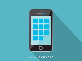 Ícone de smartphone simples