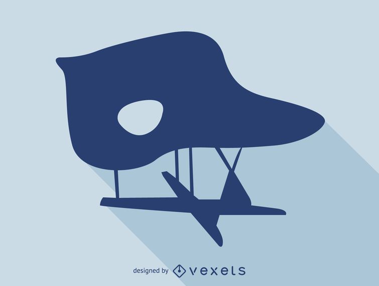 La Chaise Eames chair silhouette La Chaise Eames chair silhouette