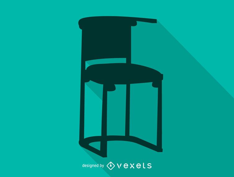 Josef Hoffman chair silhouette icon Josef Hoffman chair silhouette icon