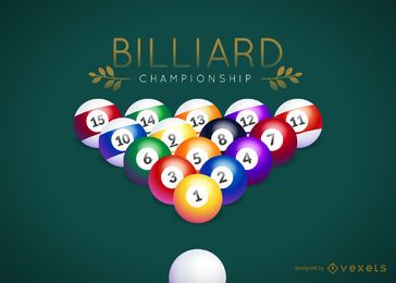 Logotipo do campeonato de bilhar Logotipo do campeonato de bilhar