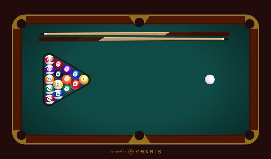 Billiard table vector illustration Billiard table vector illustration
