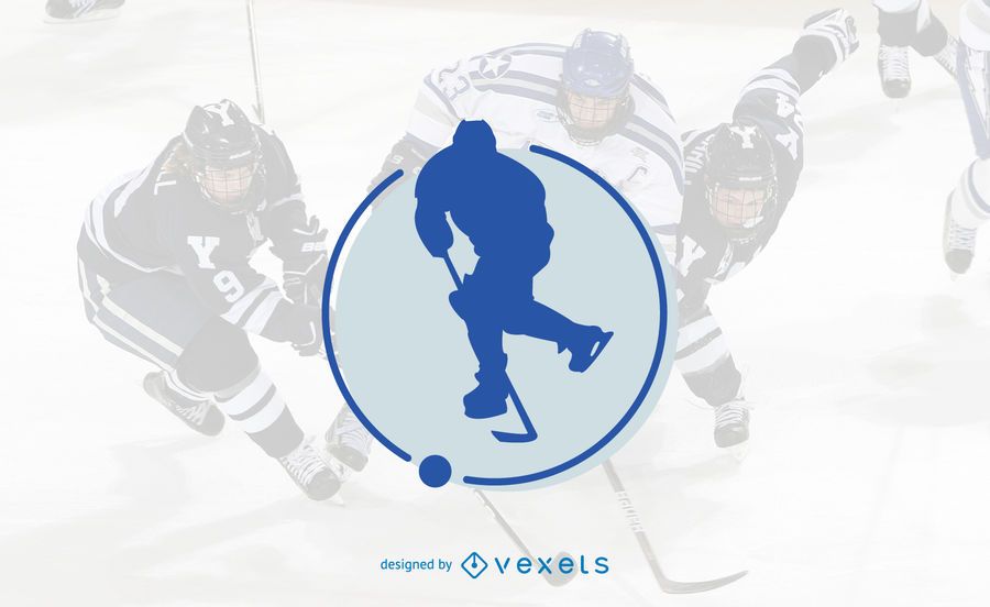 Hockey logo template design Hockey logo template design