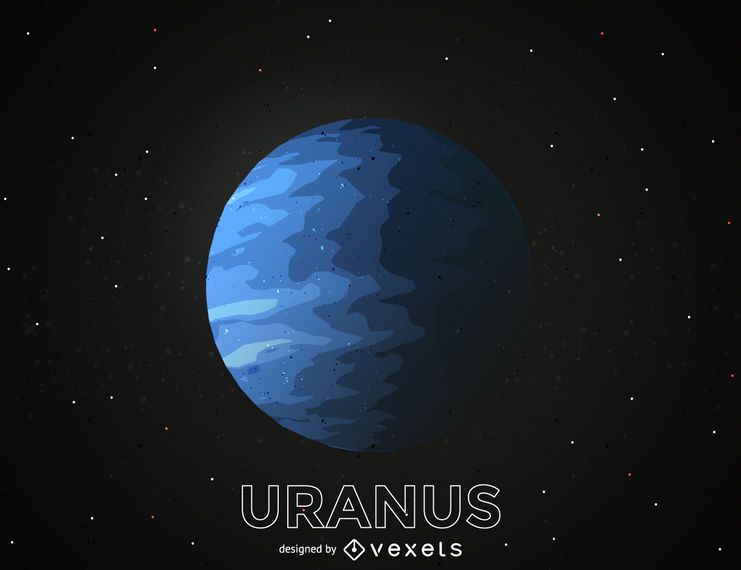 Ilustración del planeta Urano Ilustración del planeta Urano