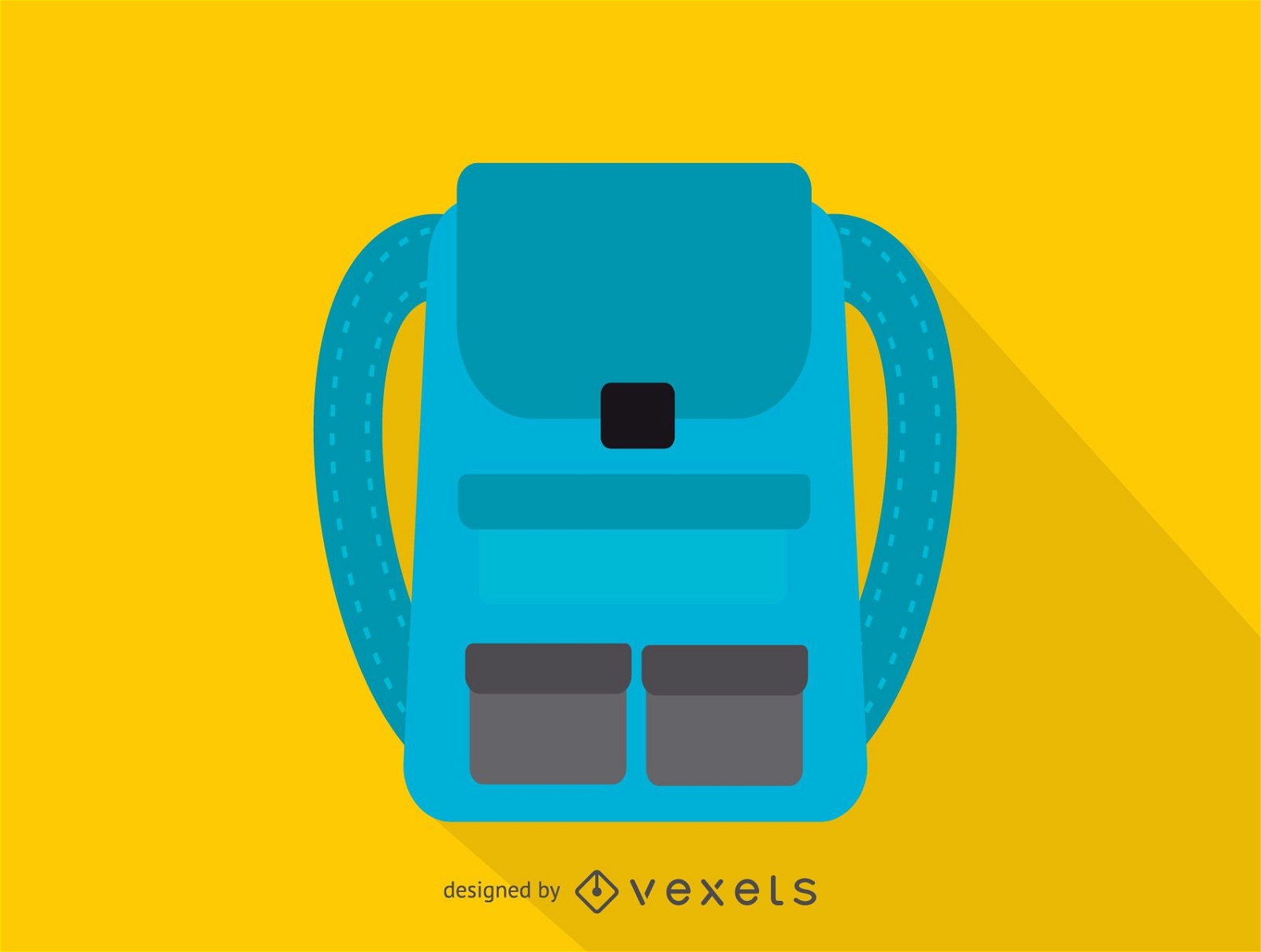 Travel backpack icon