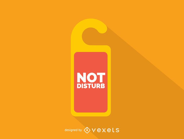 Not disturb room sign icon Not disturb room sign icon
