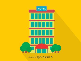 Hotel building travel icon Hotel building travel icon