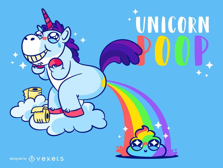 Regenbogen-niedliches Einhorn Regenbogen-niedliches Einhorn