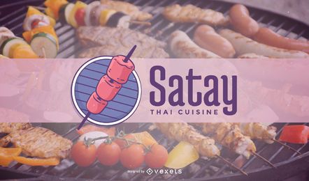 Thai cuisine logo template design Thai cuisine logo template design
