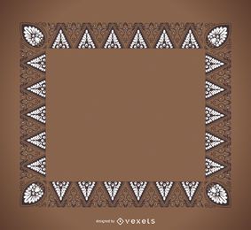 Moldura de ornamentos triangulares
