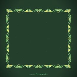 Marco decorativo verde
