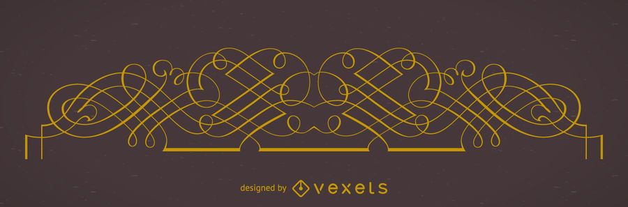 Elegant ornamental frame element Elegant ornamental frame element
