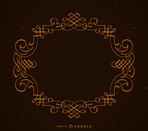 Elegant circular ornamental frame Elegant circular ornamental frame