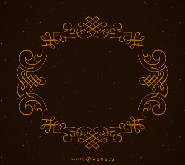 Elegante marco ornamental circular Elegante marco ornamental circular