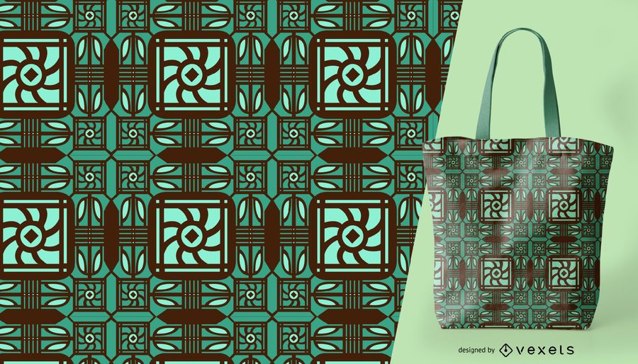 Detailed green ornamental pattern Detailed green ornamental pattern