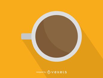 Top view coffee mug icon Top view coffee mug icon
