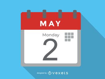 Ícone de escritório simples de calendário Ícone de escritório simples de calendário