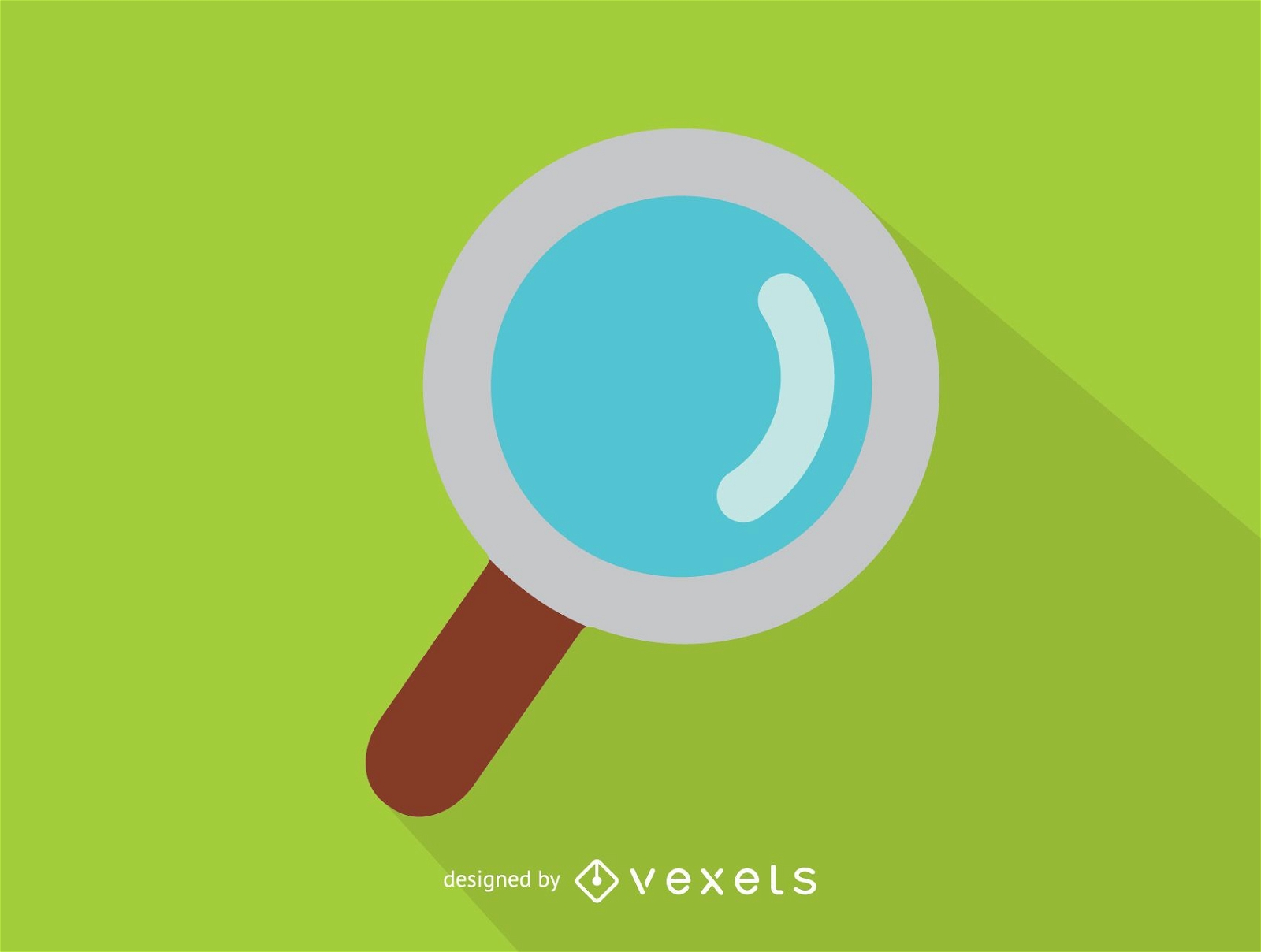 Simple magnifying glass icon