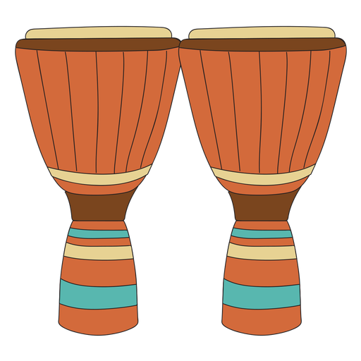 Conga musical instrument doodle PNG Design