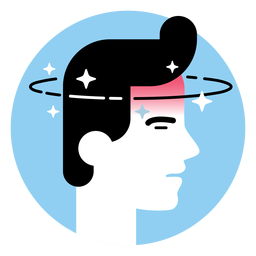 Ícone de sintoma de enjôo tontura Desenho PNG