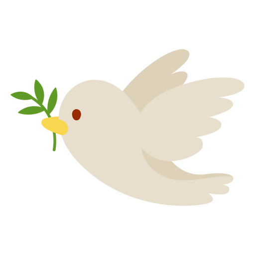 Dove with olive branch - Transparent PNG & SVG vector file