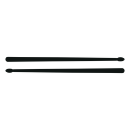 Schlagzeug Drumsticks Silhouette PNG-Design