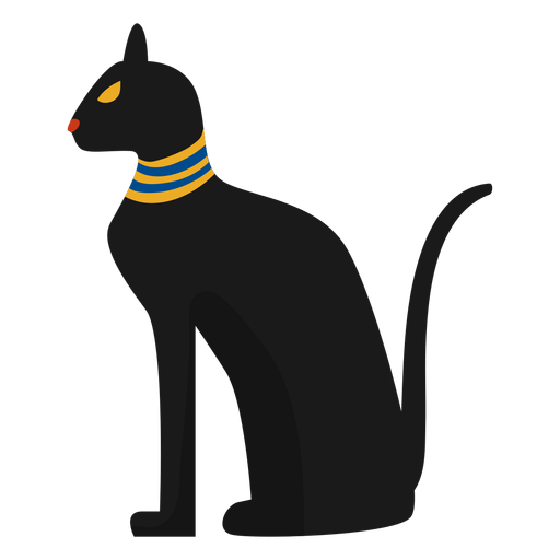 Egiptian Katzenstatuenillustration PNG-Design