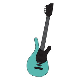 Doodle de instrumento musical de guitarra Desenho PNG