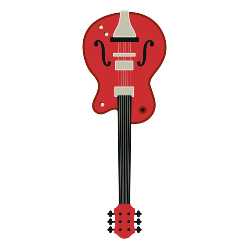 Electric guitar musical instrument icon PNG Design