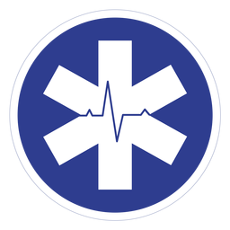 Insignia de frecuencia cardíaca emt Diseño PNG