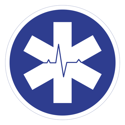 Emblema de frequência cardíaca Emt Desenho PNG