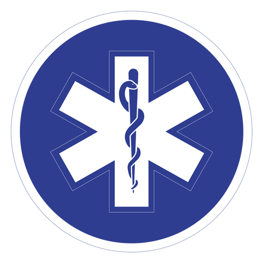 Emt paramedic badge PNG Design