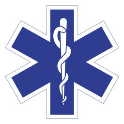 Logotipo de paramédico emt Diseño PNG