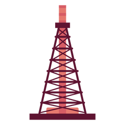 Torre de extracción de gasolina Diseño PNG