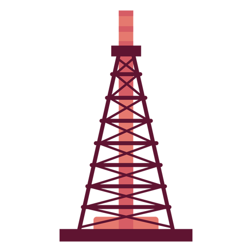 Extraction tower petrol PNG Design
