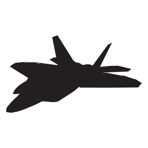 Fighter aircraft plane silhouette PNG Design