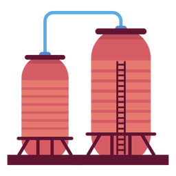 Fabrikflüssigkeitsbehälterillustration PNG-Design