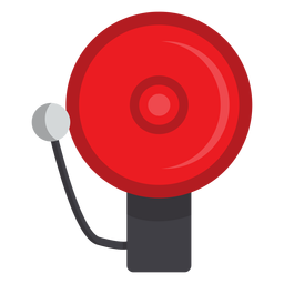 Firefighter alarm bell illustration PNG Design