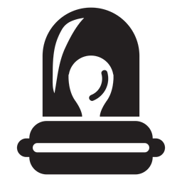 Icono de luz de alarma de bombero Diseño PNG