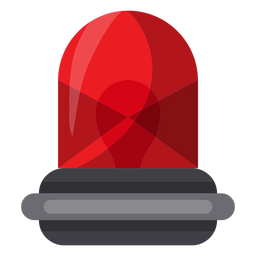 Ilustração de luz de alarme de bombeiro Desenho PNG