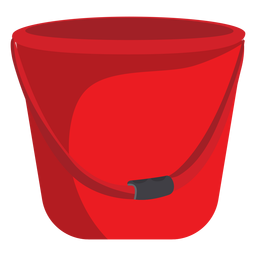 Ilustración de cubo de bombero Diseño PNG