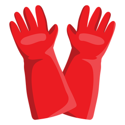 Ilustración de guantes de bombero Diseño PNG