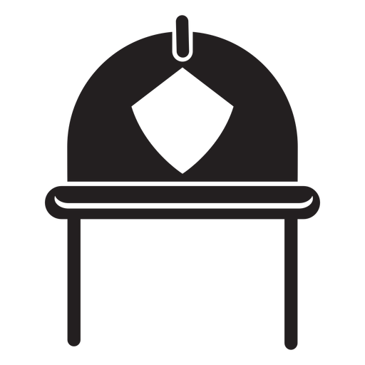Icono de casco de bombero Diseño PNG