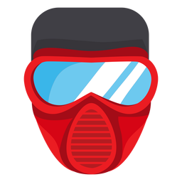 Firefighter mask illustration PNG Design