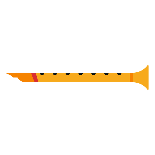 ?cone de instrumento musical de flauta Desenho PNG