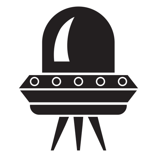 Flying saucer flat icon PNG Design