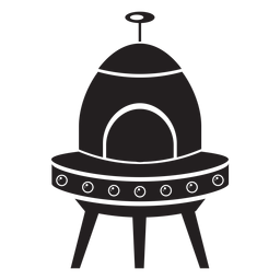 Flying saucer kids flat icon PNG Design