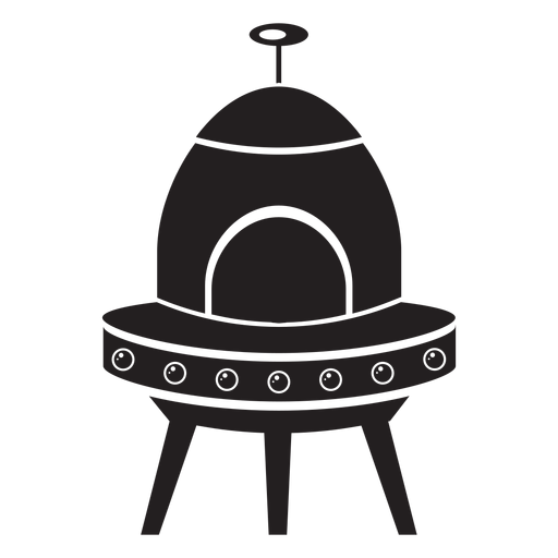 Flying saucer kids flat icon
