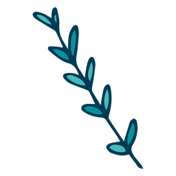 Waldbuschzweigkarikatur PNG-Design