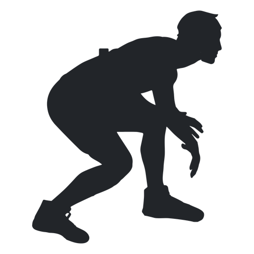 Freestyle wrestler silhouette